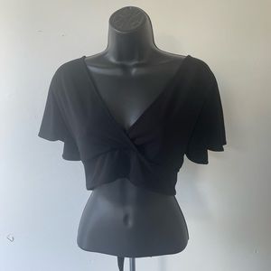 H&M Short Black crop top